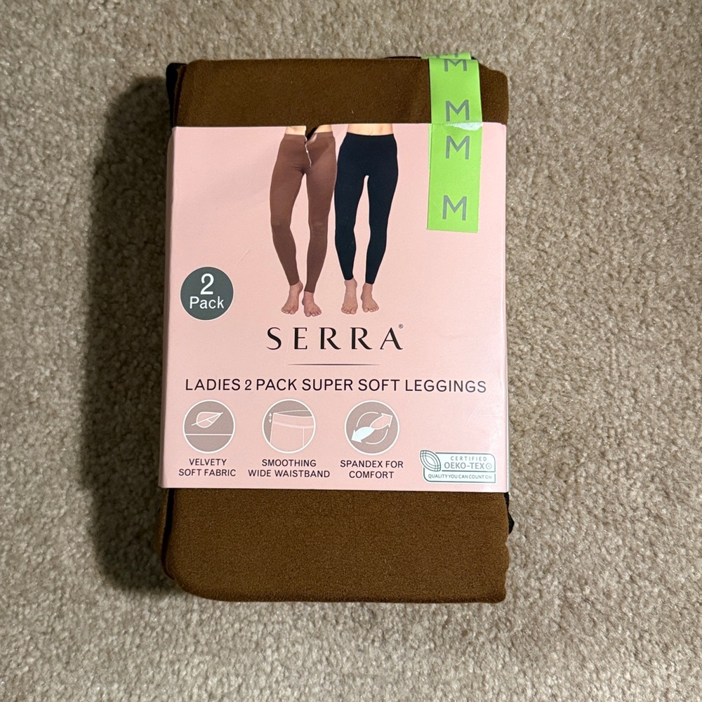 Serra ladies 2 pack super soft leggings
